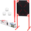 GoSports LotBall AIR Backyard Baseball Bat, Ball and Strike Zone Set - Plastic Baseball Game for Kids