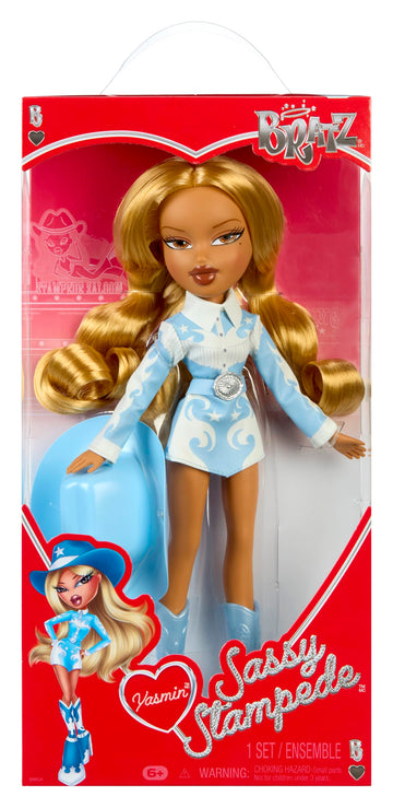 Bratz Sassy Stampede Yasmin Fashion Doll with Accessories: Western, Cowgirl Style Clothes & Accessory Pieces
