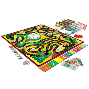 The Game Of Life With 1960 Artwork & Gameplay, Winning Moves Games USA, Classic Game: Original 1960's Version, Spinner, Mountains, Insurance, Career