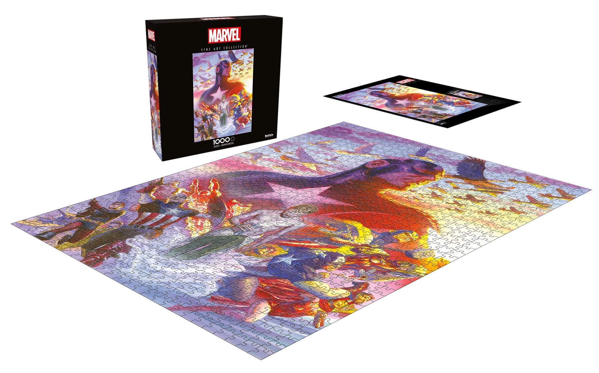 Buffalo Games - Marvel - Captain America 22-1000 Piece Jigsaw Puzzle for Adults -Challenging Puzzle Perfect for Game Nights - Finished Size is 26.75 x