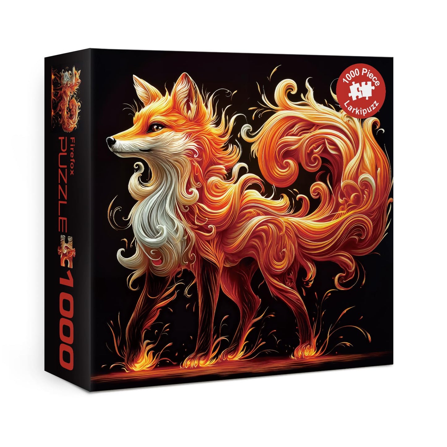 Larkipuzz Cute Art Fox Animal Challenging Puzzles for Adults 1000 Pieces