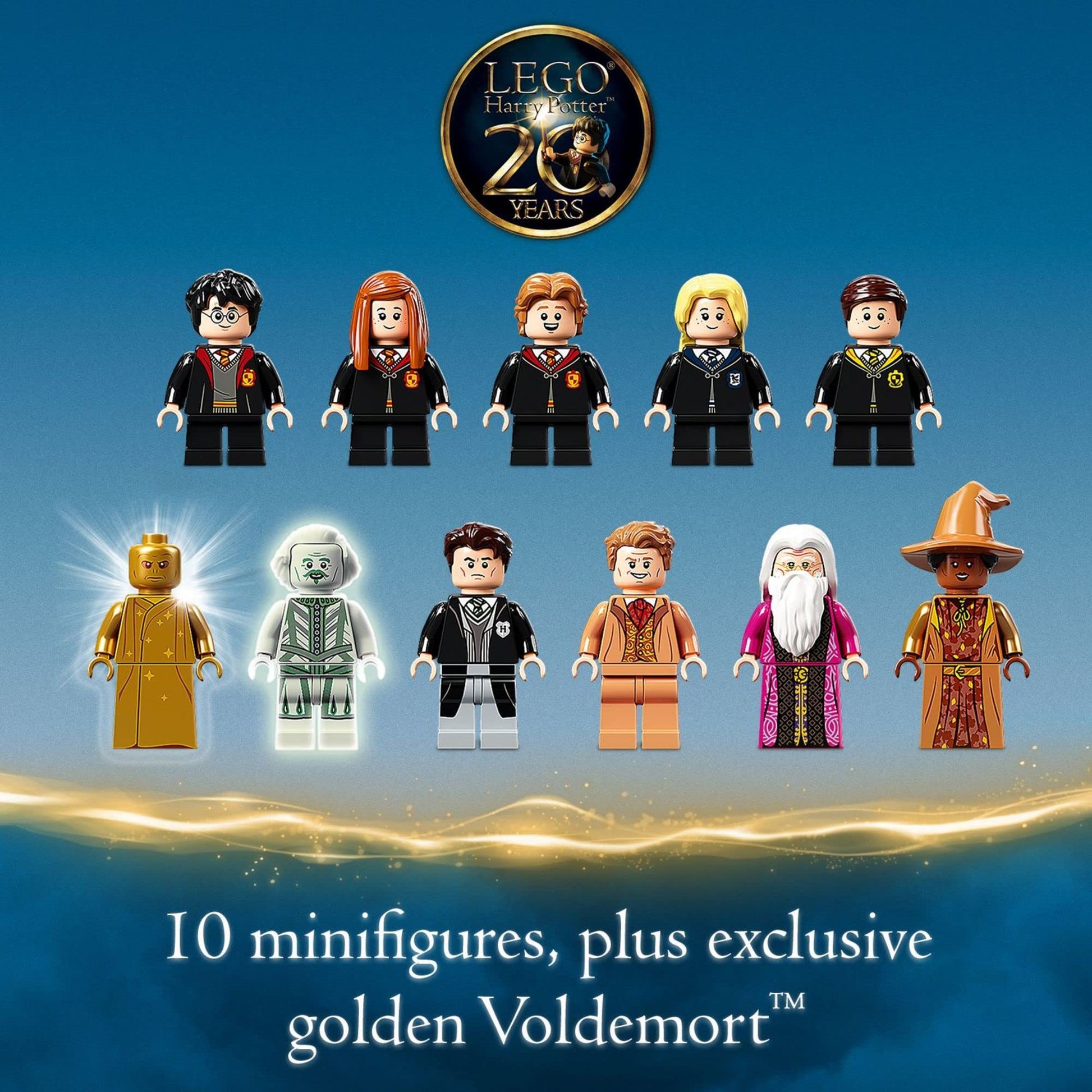 LEGO Harry Potter Hogwarts Chamber of Secrets 76389 Castle Toy with The Great Hall, 20th Anniversary Model Set with Collectible Golden Voldemort