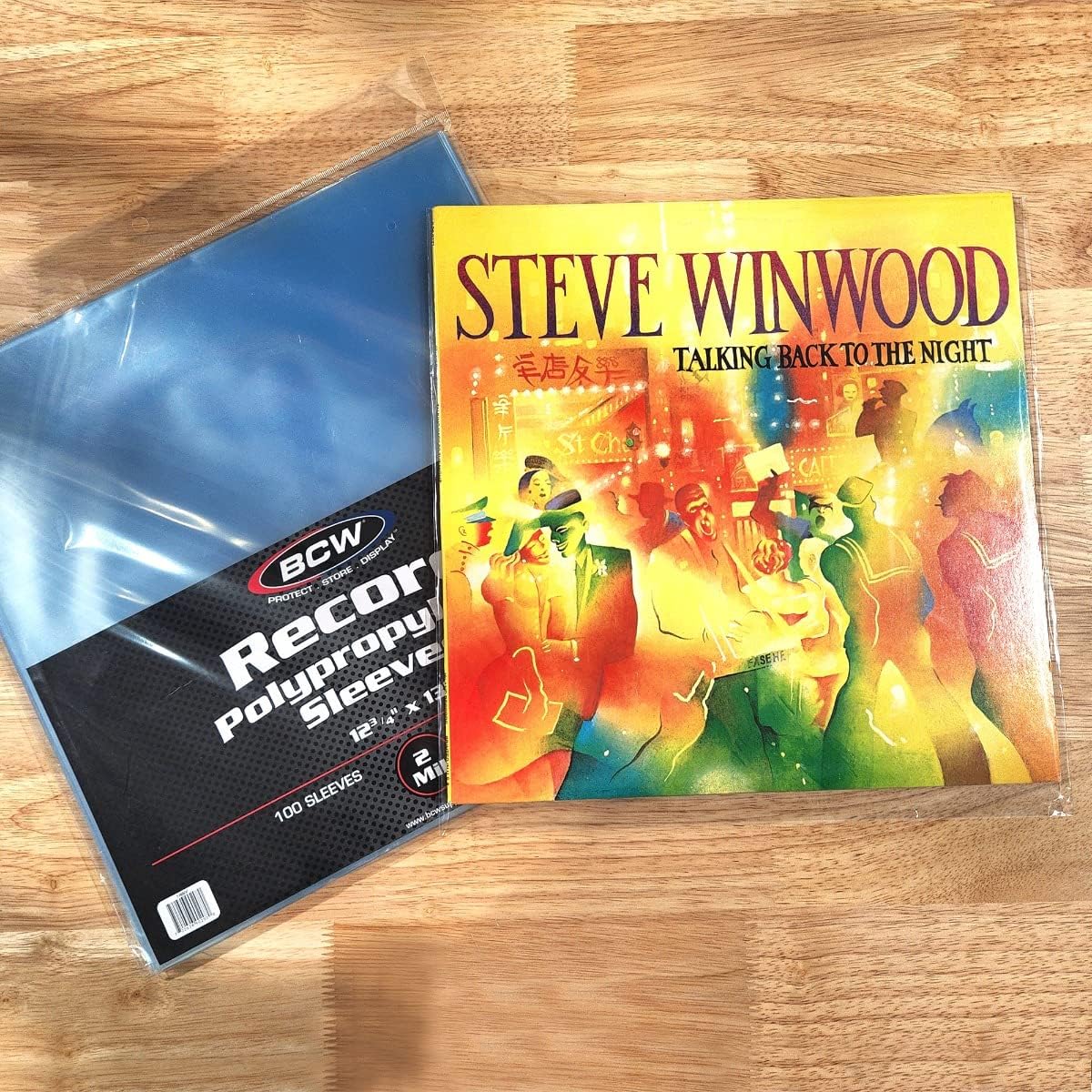BCW 33 RPM Record Sleeves | Polypropylene Vinyl Record Outer Sleeves | 2 mil Thickness | Vinyl Record Album Protectors | (200 Pack)