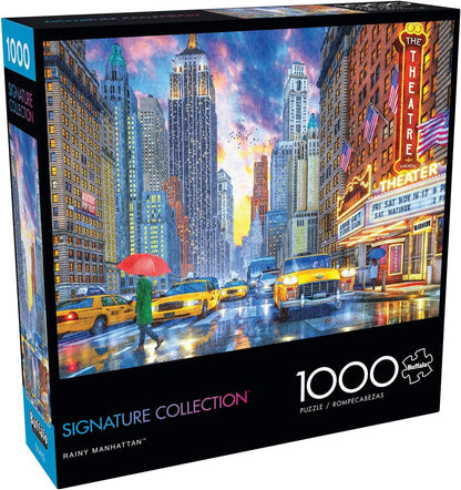 Buffalo Games - Dominic Davidson - Rainy Manhattan - 1000 Piece Puzzle