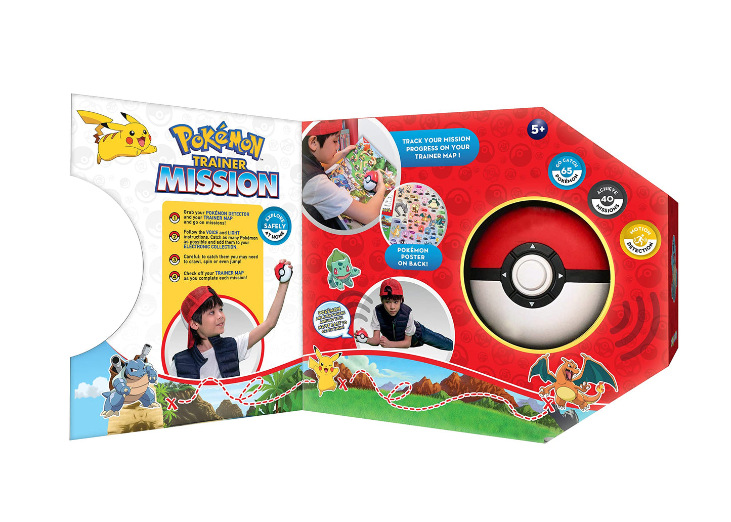 Ultra Pro Pokémon Trainer Mission Toy - Interactive Poké Ball Guessing Game, Fun for Family & Friends, Explore with Pokeball Toy, Learn & Catch