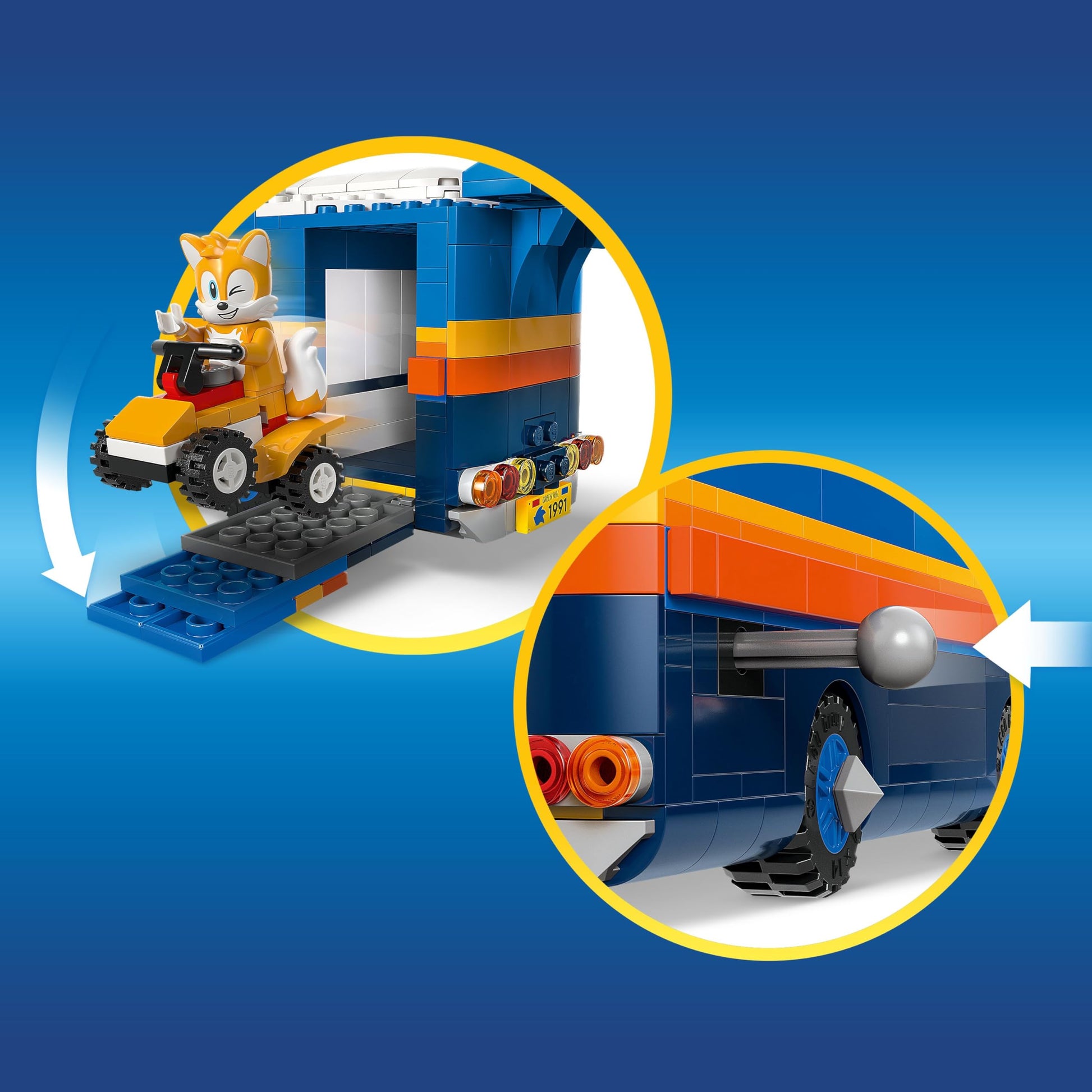 LEGO Sonic the Hedgehog Team Sonic Command Truck Building Toy - Pretend Play Vehicle W/5 Figures for Boys & Girls, Ages 8+ - Toy Building Blocks
