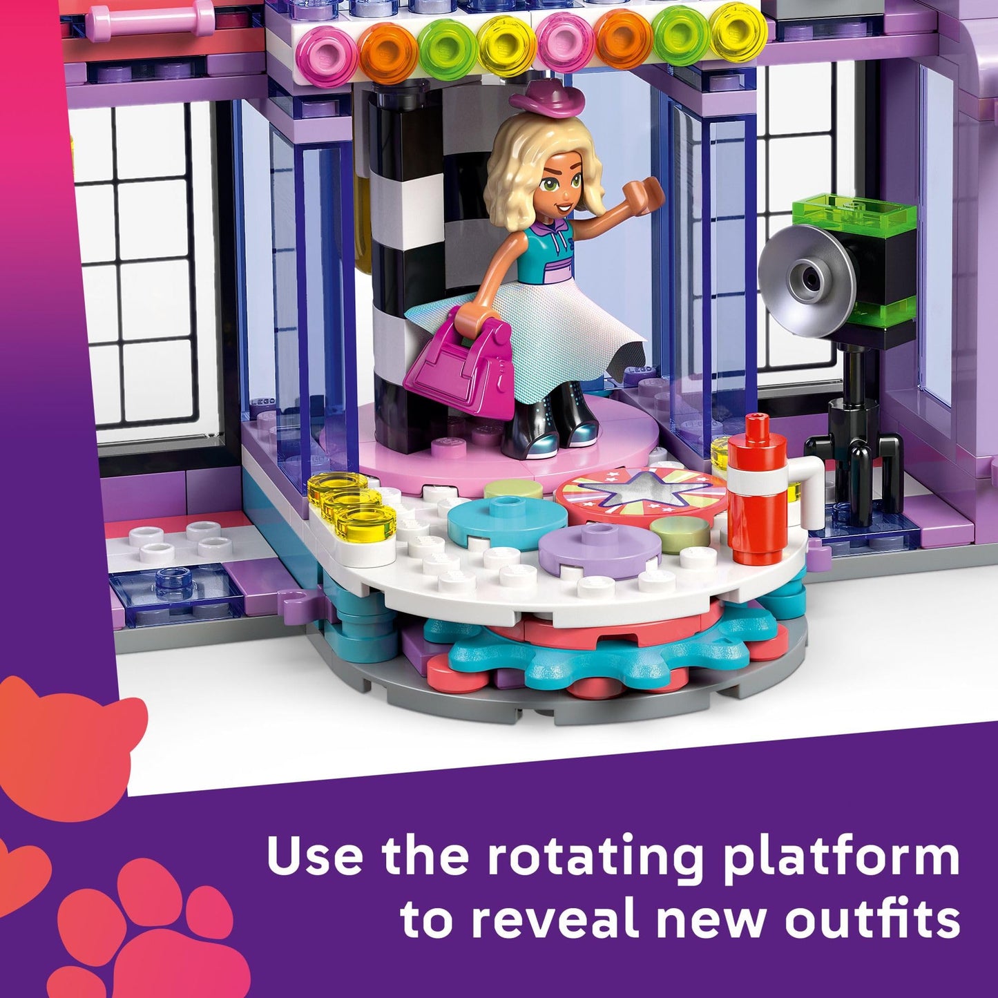 LEGO Friends Heartlake City Fashion Show Building Toy for Girls & Boys - Pretend Play Set for Kids, Ages 7+ - W/Paisley, Liann & Nova Minidolls