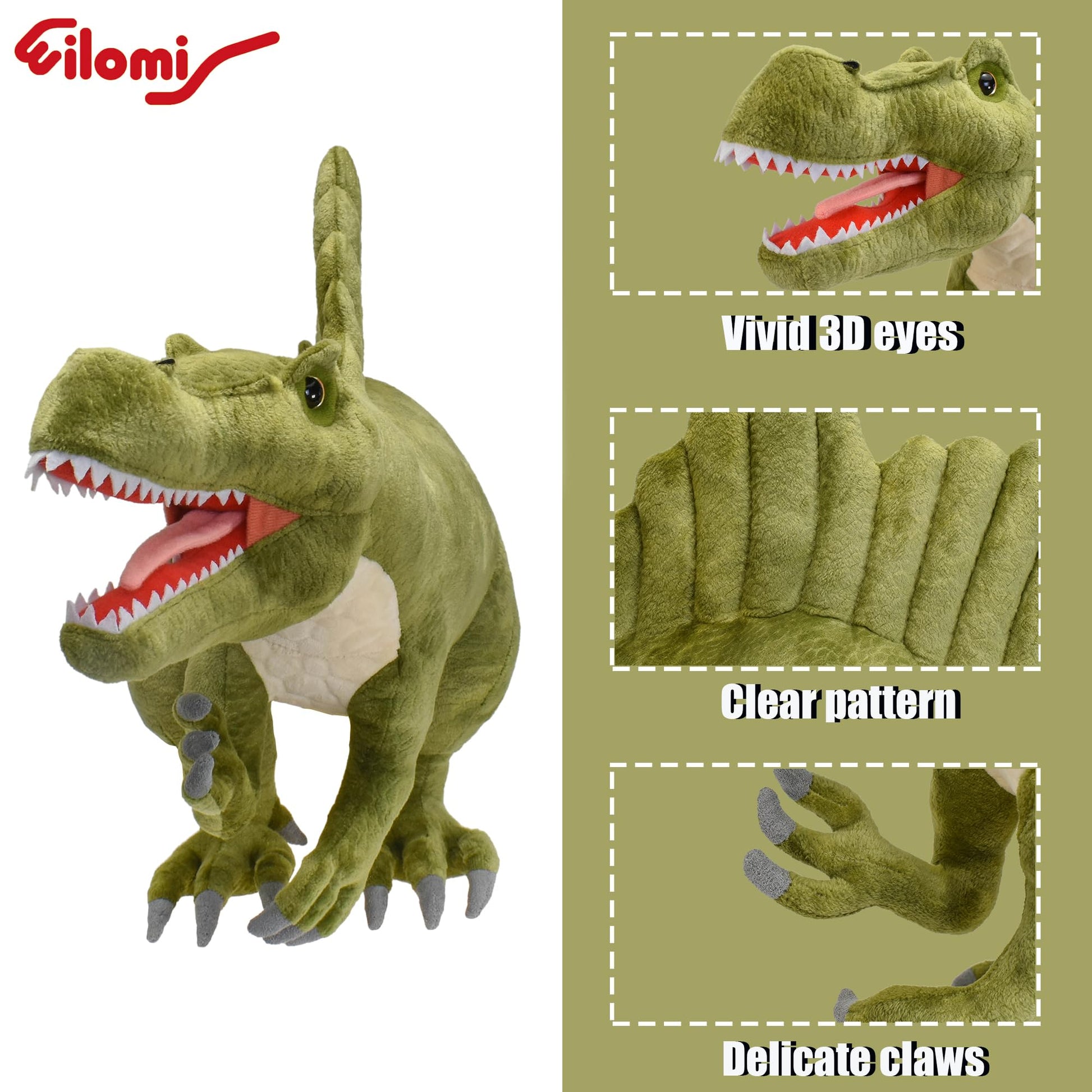 Wilomis Dinosaur Stuffed Animals, 26" Large Spinosaurus Dinosaur Plush Toy, Soft Lifelike Spinosaurus Stuffed Dinosaurs for Boys