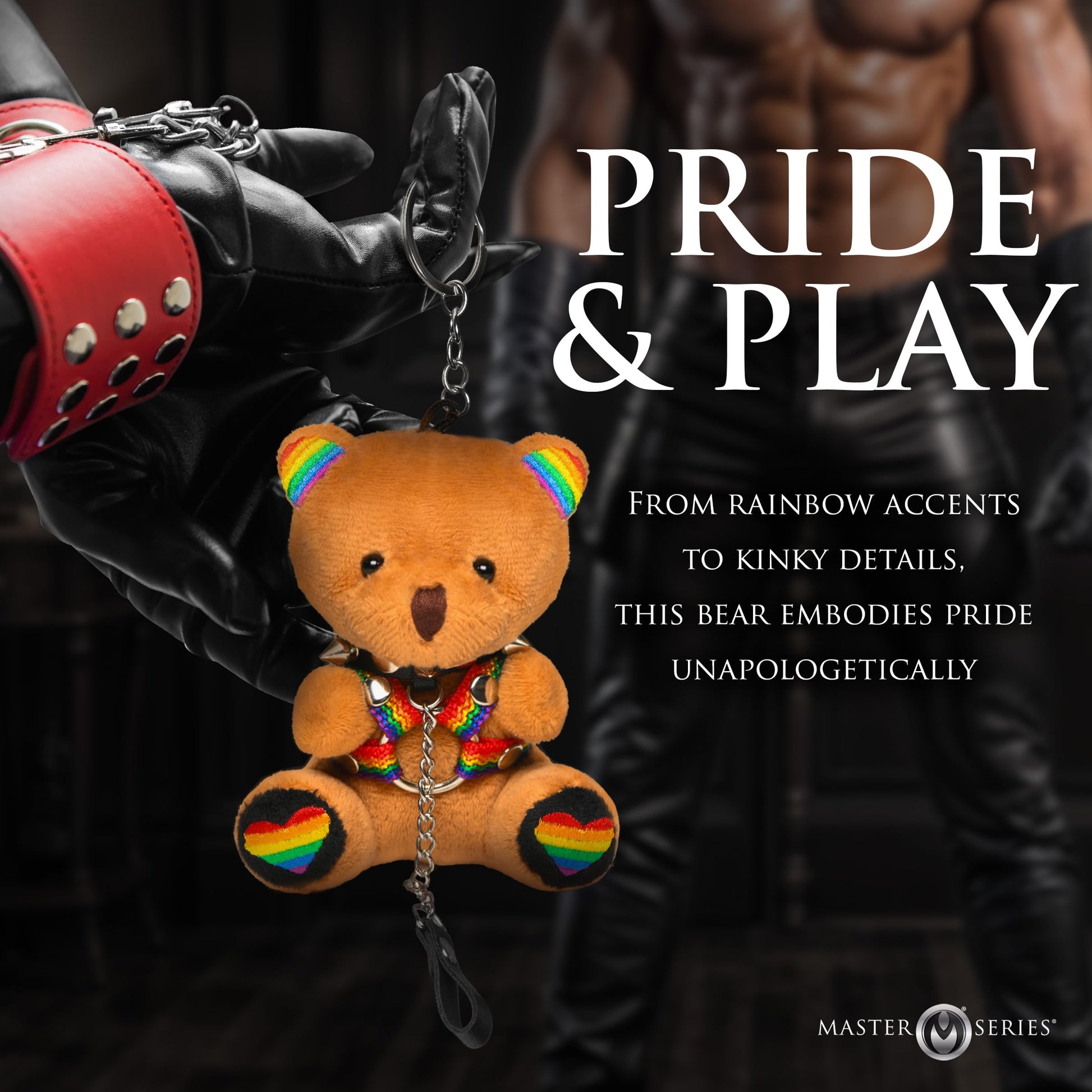 Master Series Pride Themed Plush Little Keychain Bear - Great Fun Novelty Gift Idea for Pride Month - 1 Piece