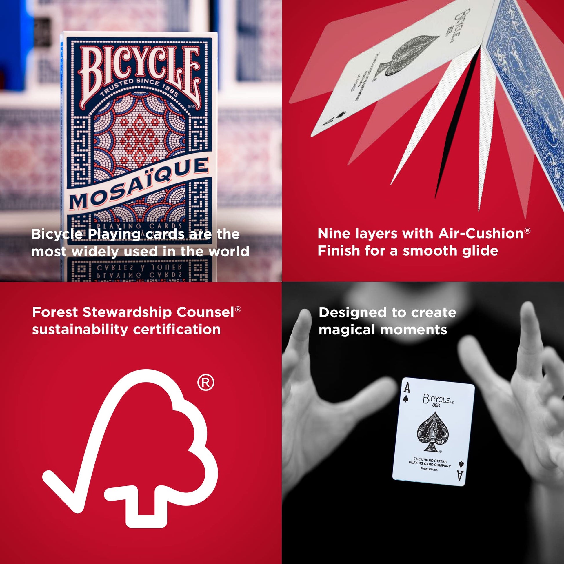 Bicycle Mosaique Playing Cards
