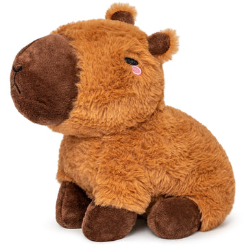 Happy Fuel Capybara Microwavable & Weighted Stuffed Animals -1.5 Lbs Unscented Heating Pad for Period Cramps Pain Relief and Anxiety, Cute Capybara