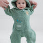STAR WARS The Mandalorian Baby Boy or Girl Costume Zip-Up Hooded Embroidered Coverall Sage Green Grogu 0-3 Months