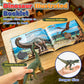 OENUX Dinosaur Toys with 12pcs Jurassic Dinosaur Figures for Kids 3-7