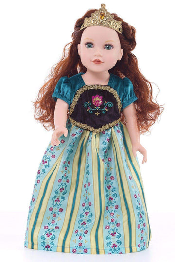Little Adventures Scandinavian Princess Coronation Doll Dress - Doll Not Included - Machine Washable Child Pretend Play and Party Doll Clothes with No