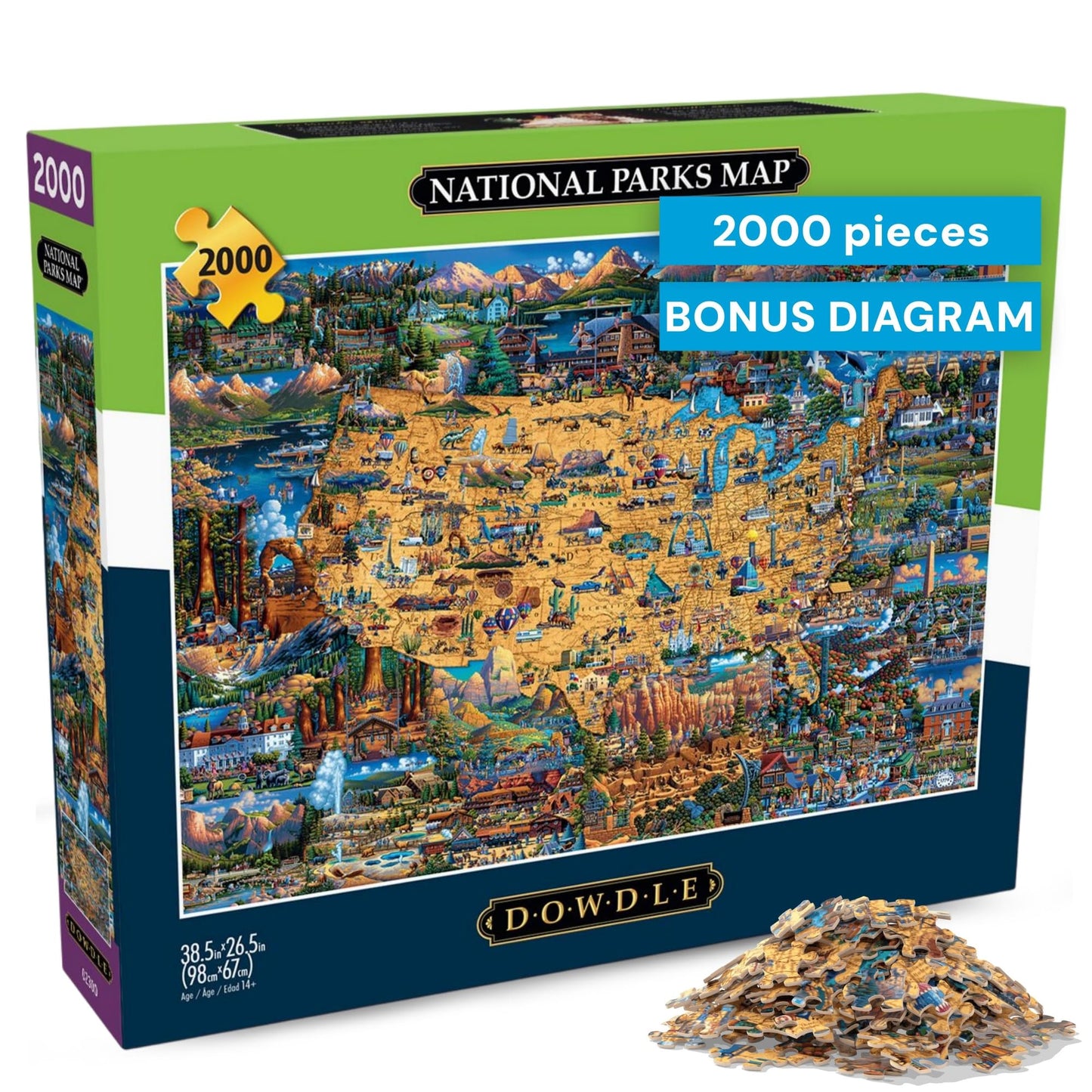 Buffalo Games - Eric Dowdle National Parks - 2000 Piece Puzzle for Adults