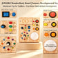 JOYKEKE Montessori Busy Board, Slap-Activated LED Toy for 1-4 Toddlers