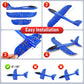 Jeffbaubl 4 Pack Foam Airplanes, 17.5 inch Airplane Toys, Large Throwing Foam Plane, 2 Flight Mode Glider Plane Flying Toy for Kids 3-7 Year Olds