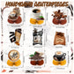 9 PCS Coffee Honeycomb Centerpieces Coffee Table Decorations Table Topper for Coffee Party Decorations Coffeehouse Birthday Party Supplies