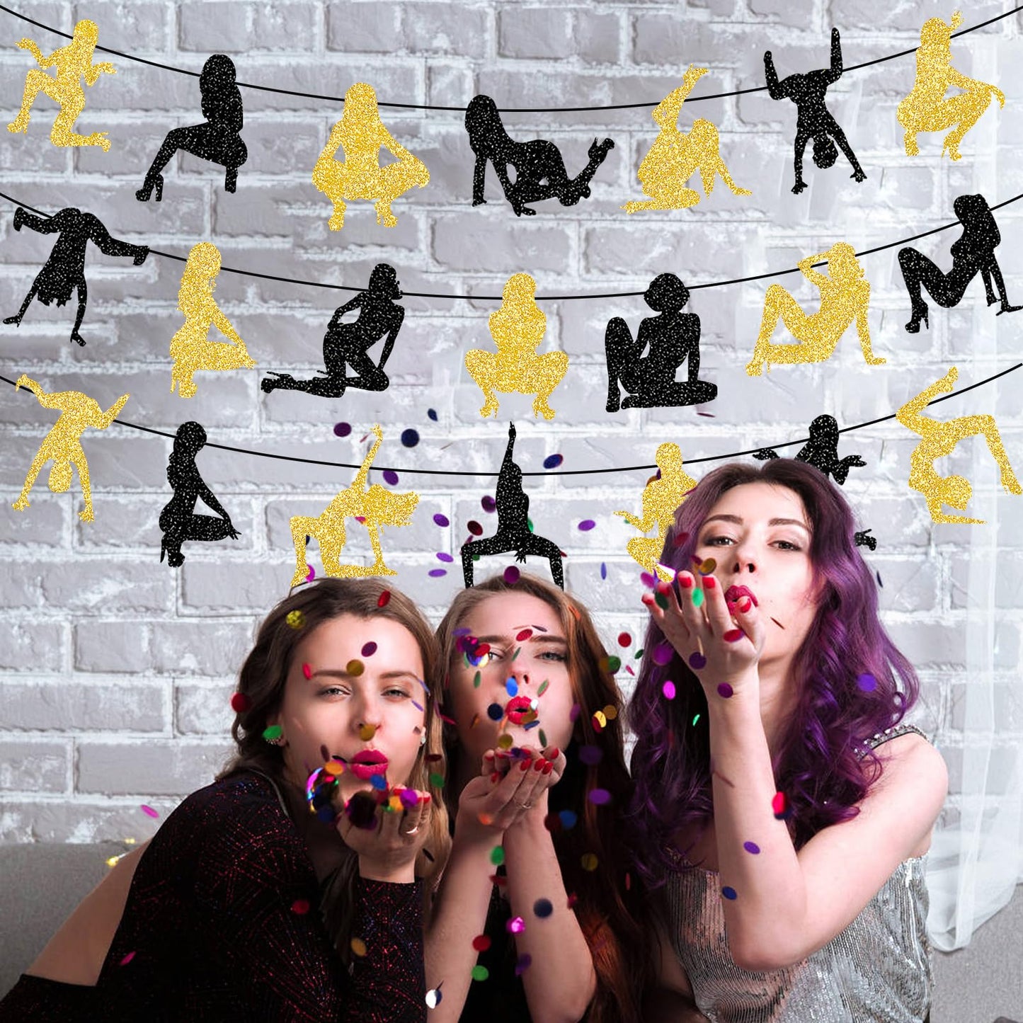 Bachelor Party Decorations Twerk Banner Garland Funny Adult Birthday Party Decorations for Men Funny Birthday Banner