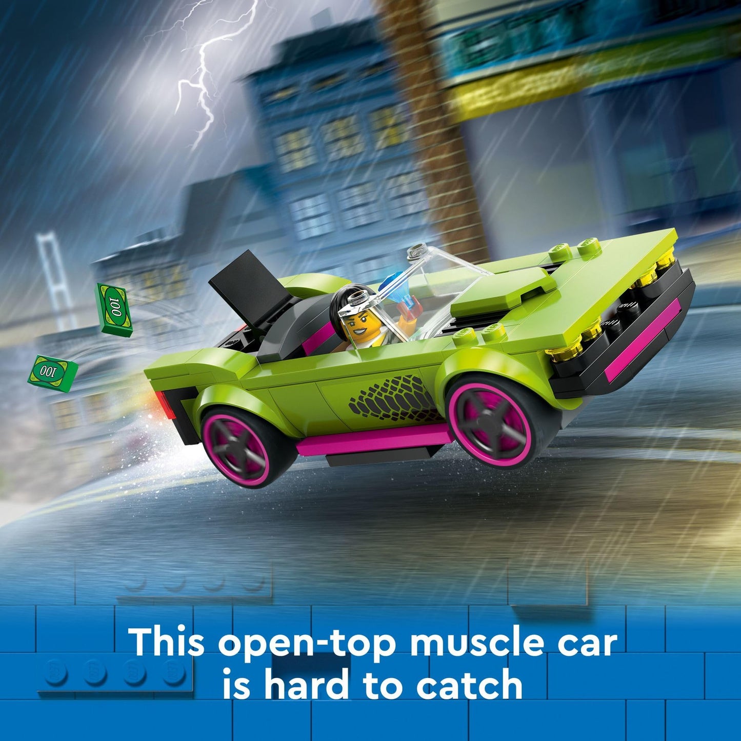 LEGO City Police Car and Muscle Car Chase, Emergency Vehicle Toy for Boys and Girls, Fun Gift for Kids Ages 6+ who Love Pretend Play Toys, Police Toy