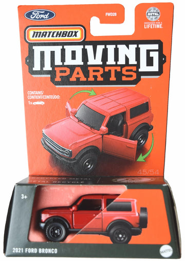 Matchbox 2021 Ford Bronco, Moving Parts [red]