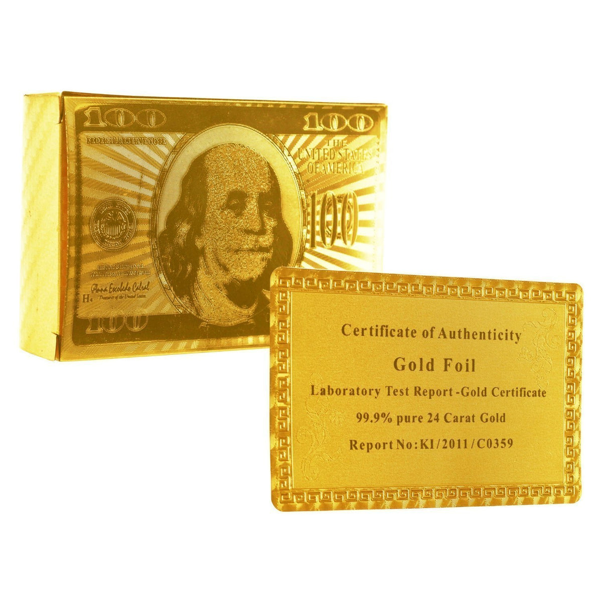 Trademark Poker GLDCARD 24K Gold Playing Cards