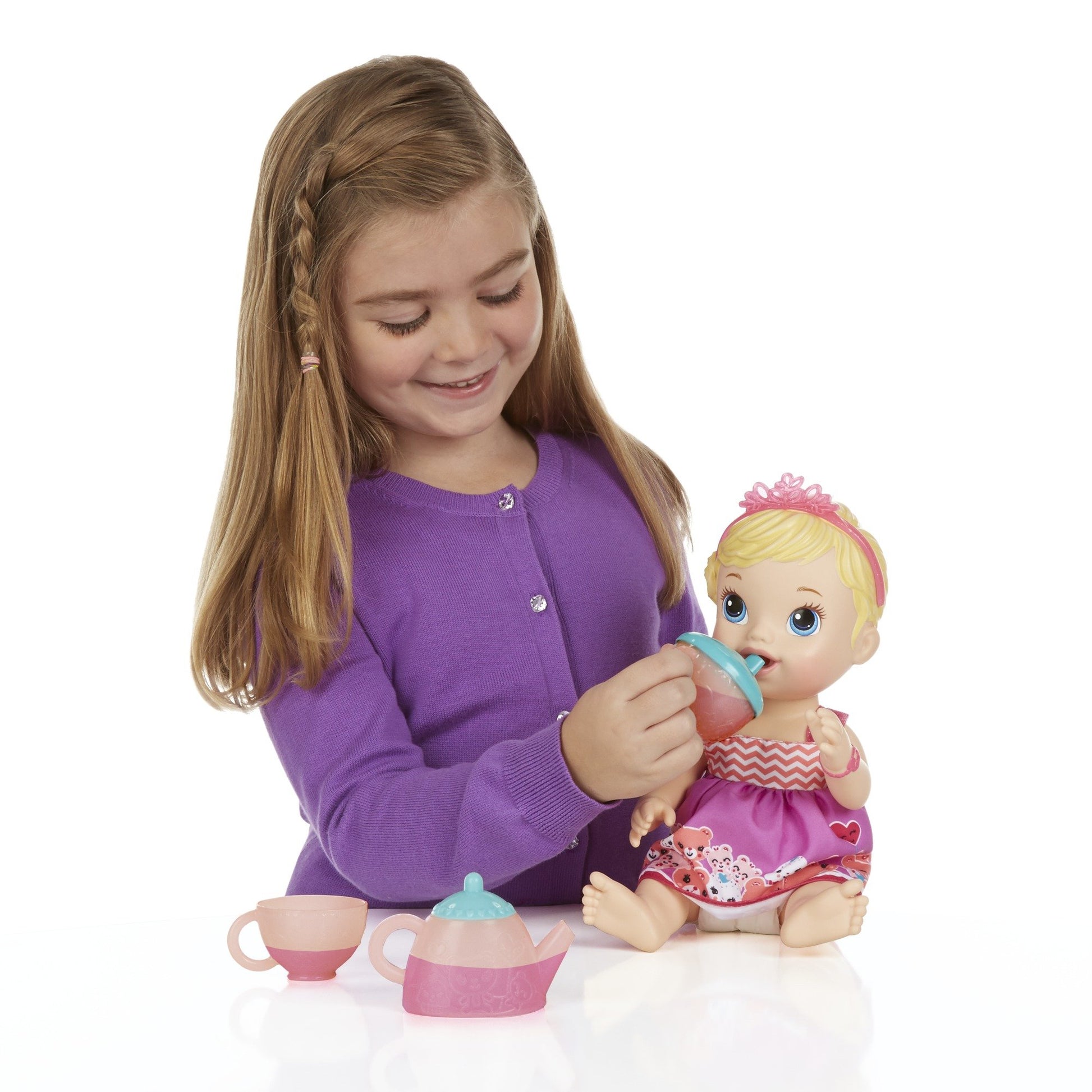 Baby Alive Lil' Sips Blonde Baby Has a Tea Party Doll