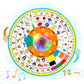 Spin Interactive Talking Toy for Toddlers 1 2 3 4 Year Olds,Montessori Electronic Learning Words Toy, Sing Music Sounds Glows,Speech Therapy