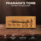 Project Genius True Genius - Pharoah's Tomb Puzzle Box- Gift Box Puzzle, Brain Teaser Box That Holds Gift Cards, Money, Artfully Crafted Wooden