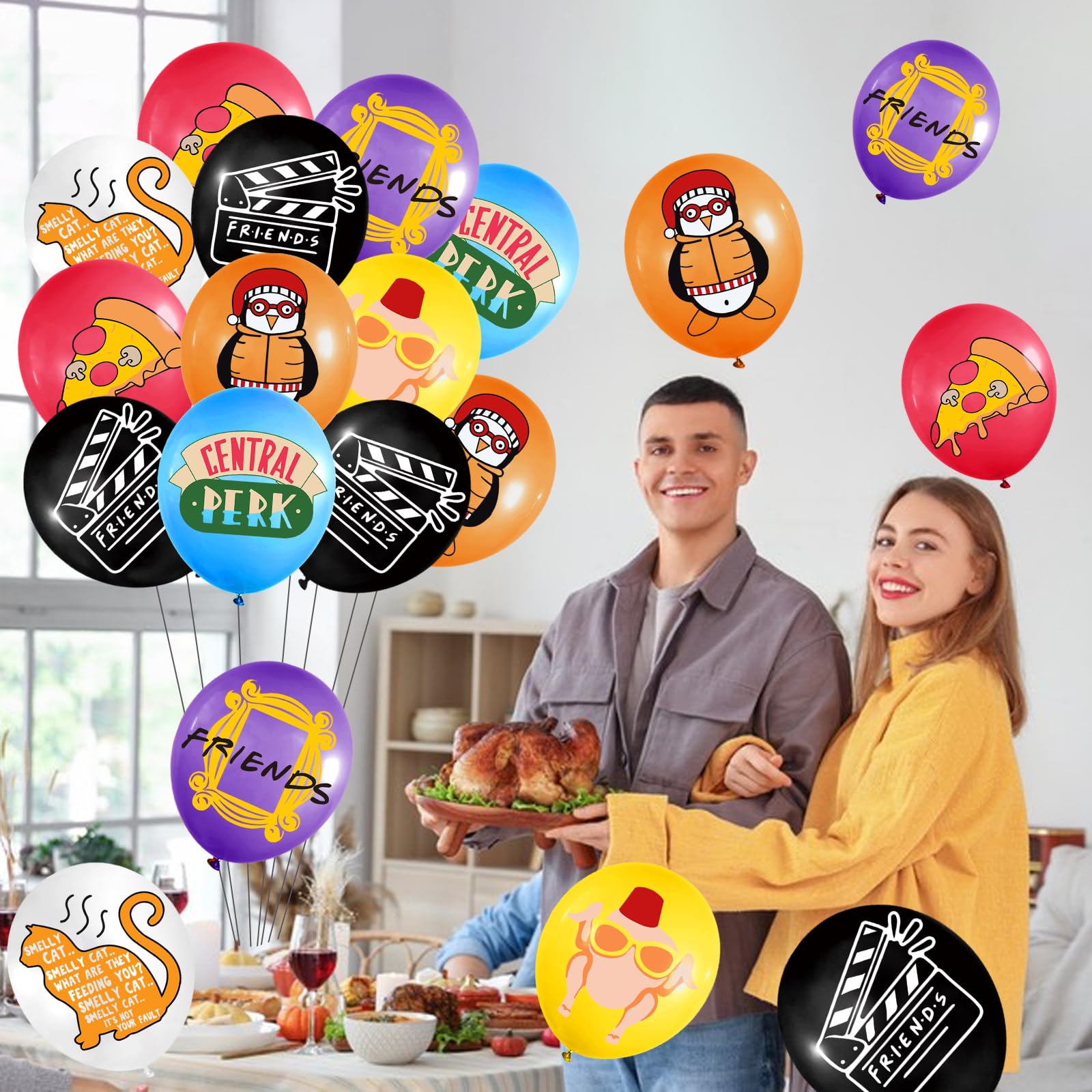 49Pcs Friends Themed Party Decorations Balloons Friends Party Decorations Friends TV Show Decorations Friends Bachelorette Party Decor Friends Party