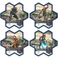 Renegade Game Studios G.I. Joe Heroscape Rumble at The Rift Tactical Board Game, Battle Box with 8 Miniatures & Modular Hex Terrain