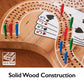 Mainstreet Classics Wooden 29" Cribbage Board Game Set for 2-4 Players