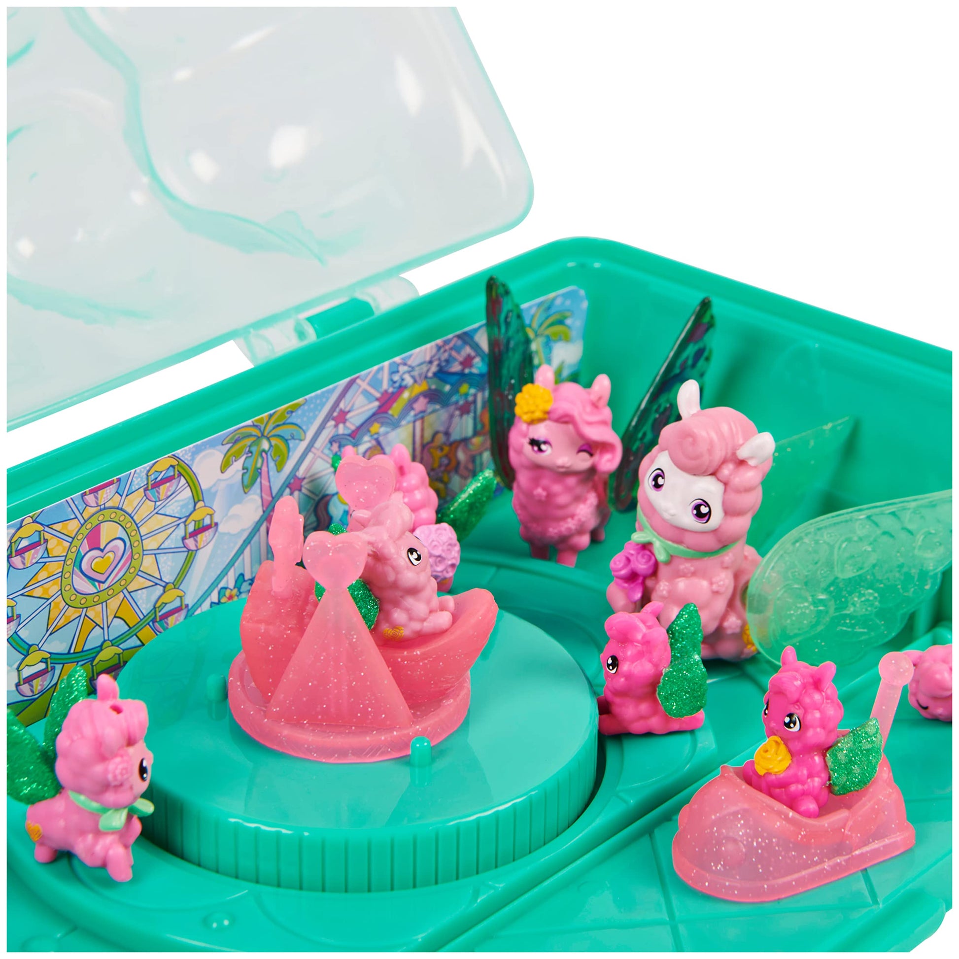 Hatchimals CollEGGtibles, Rainbow-Cation Llama Family Carton with Surprise Playset, 10 Characters, 2 Accessories, Kids’ Toys for Girls Ages 5 and Up