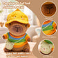 TITQWOP 10.2" Brown Capybara Plush Toy with 9 Clothes and Accessories Super Soft Capybara Stuffed Animal for Kids Girls Boys (Brown Capybara)