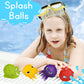 4E's Novelty Sea Animal Octopus Water Balls 4 Pack - Pool Toys Outdoor Activity Game Bath Tub Sensory Octopus Absorbent Splash Balls Bomb, Floating