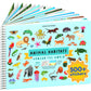 Animals Habitat 500+ Kids Sticker Book by Cupkin Toddler Airplane Travel Activity Coloring and Sticker Book, Road Trip Essentials, 12 Coloring Pages +