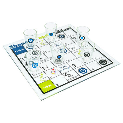 Shooters & Ladders Drinking Game - Fairly Odd Novelties - Fun Shot Glasses Party Game Gift Set