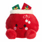 Aurora® Festive Palm Pals™ Velvet Santa Bag™ Stuffed Animal - Fun Collectible Plush for Kids and Adult Collectors - Perfect for Holiday Decorations or