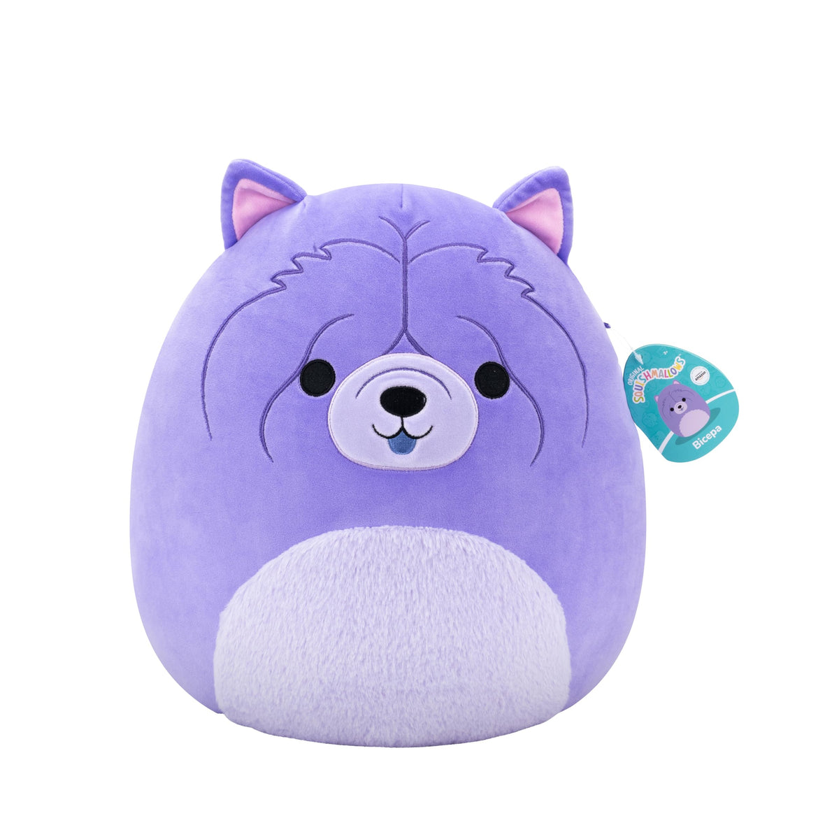 Squishmallows Original 14in Bicepa The Purple Chow Chow - Official Jazwares Plush (Large)