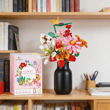 Sawaruita Flower Bouquet Botanicals Building Blocks Set for Adults
