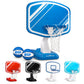 GoSports Splash Hoop Swimming Pool Basketball Game, Includes Poolside Water Basketball Hoop, 2 Balls and Pump - Choose Your Style