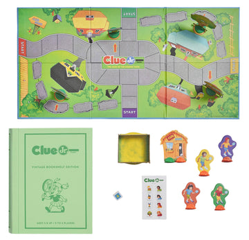 WS Game Company Clue Jr. Vintage Bookshelf Edition Board Game