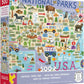Ceaco - National Parks Map - 500 Piece Jigsaw Puzzle for Adults