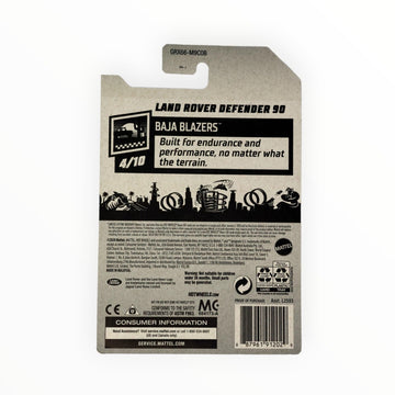 Hot Wheels Land Rover Defender 90, [green] 32/250 Baja Blazers 4/10