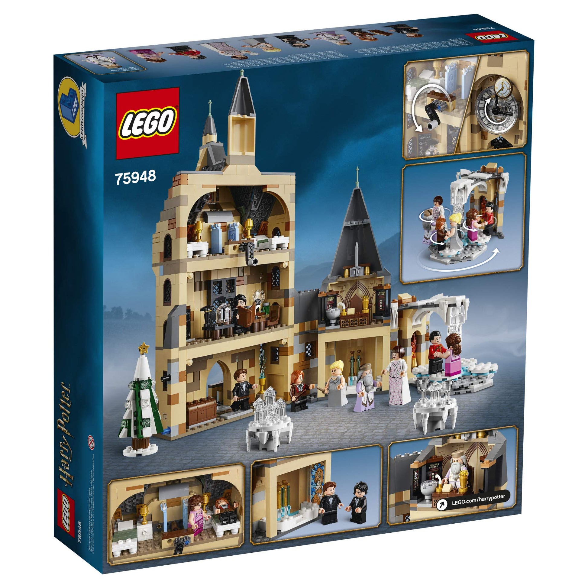 LEGO Harry Potter Hogwarts Clock Tower 75948 Build and Play Tower Set with Harry Potter Minifigures, Popular Harry Potter Gift and Playset with Ron