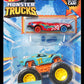 Hot Wheels Monster Trucks Night Shifter 1:64 Scale Die-Cast Truck With Connect And Crash Car For Kids