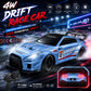 RCANGOL 1:24 RC Drift Car for Kids,4WD 2.4GHz 28KM/H High Speed Remote Control Car, Racing Sport Toy Car with LED Lights,Drifting Tires?Two Batteries