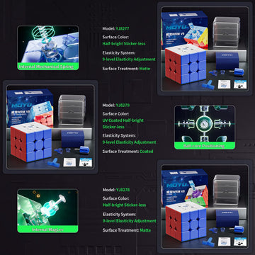 TUNJILOOL Moyu WRM V9 Ball Core (UV Coated) Stickerless Speed Cube, moyu WeiLong WR M V9 MagLev+Core Magnets Magic Clothes Flagship 3x3 UV, WRM 2023