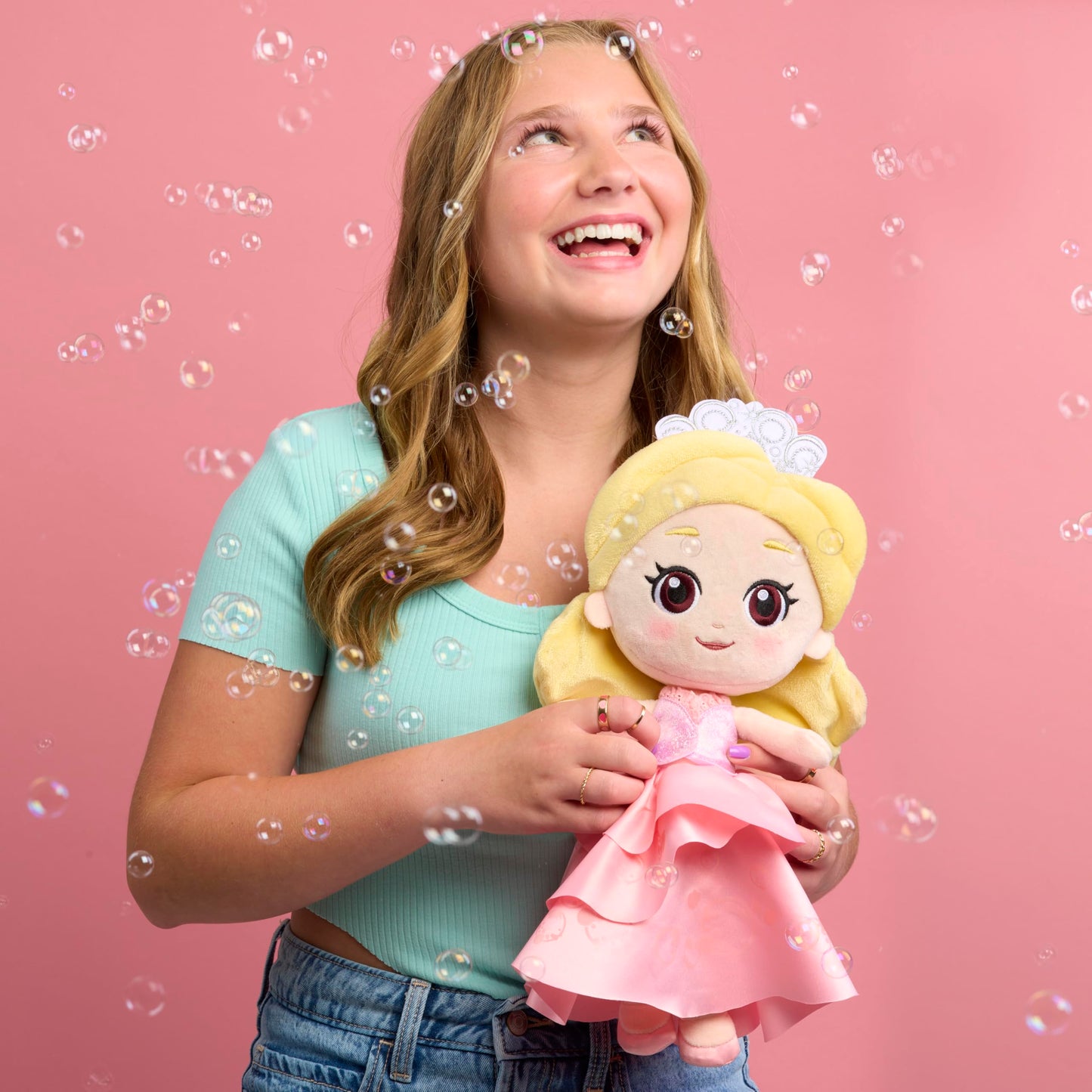 WICKED Universal Small 14-inch Plush Glinda Doll, Amazon Exclusive