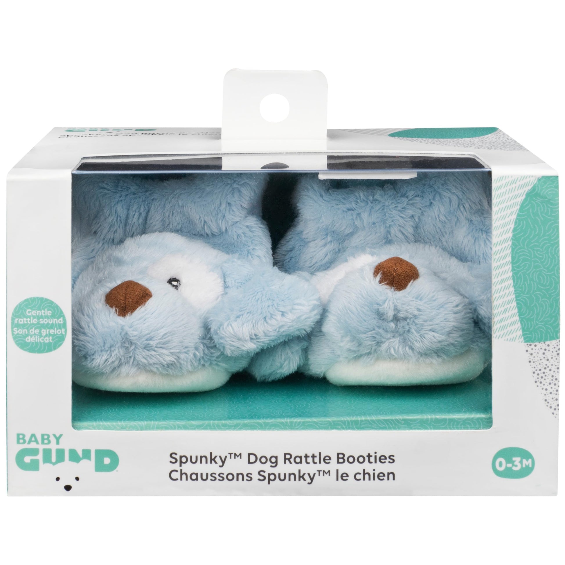 GUND Baby Spunky Puppy Plush Baby Booties, One Size Fits All